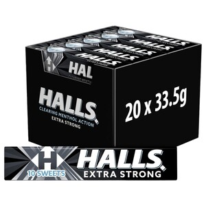 Halls Candy Extra Strong 33.5G X20