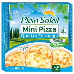Plein Soleil Frozen Mini Pizza Quattro Formaggi 4 Pieces 180G