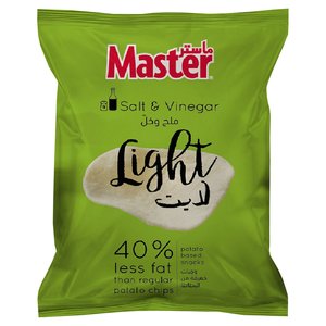Master Chips Salt & Vinegar 40% Less Fat Light 50G