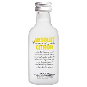 Absolut Vodka Citron Flavored 50Ml