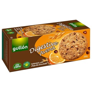 Gullón Digestive Oats Orange With Chocolate Chips 280G