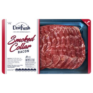 Dewfresh Smoked Collar Bacon 200G