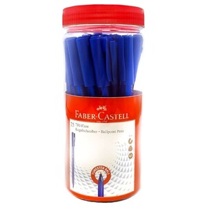 Faber Castell Triflow Blue All Pen 0.7Mm Jar Of 25 Pieces