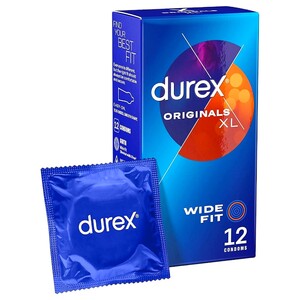 Durex Comfort Xl Extra Large Lubricated Latex Condoms 12 Pieces
