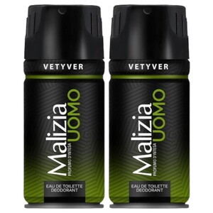 Malizia Uomo Deo Vetyver Vert 150Ml X2 -15%