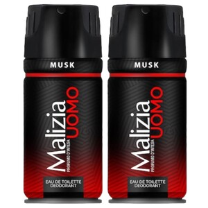 Malizia Uomo Deodorant Musk Rouge 150Ml X2 -15%