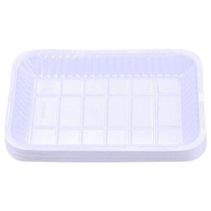Al Wataniah Plastic Plates No. 3 50 Pieces Rectangle