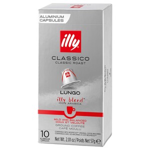 Illy Classico Coffee Capsule Lungo 10 Pieces 57G