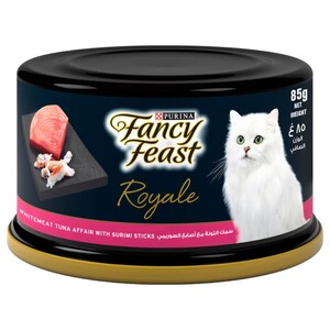 Fancy Feast Cat Food Royale White Meat Tuna With Surimi Sticks 85G
