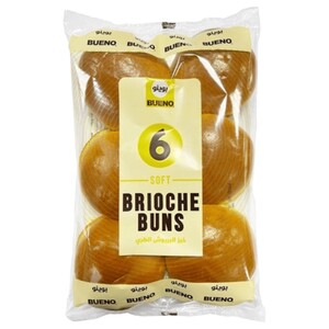 Bueno Brioche Bun Plain 6 Pieces