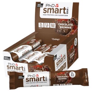 Phd Smart Bar Chocolate Brownie 64G X12