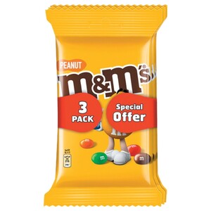 M&M Peanut Pouch 3 Pieces 82G Special Offer