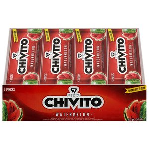 Chivito Gum Watermelon Sugar Free 5 Pieces 8.5G X24