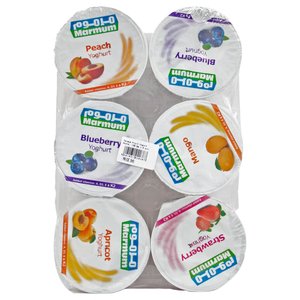 Marmum Fruit Yoghurt Assorted 6 Pieces 125G