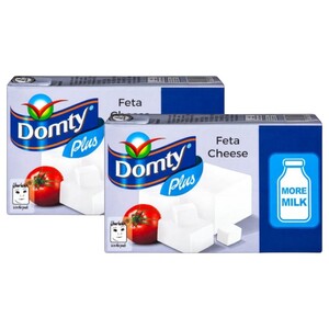 Domty Plus Feta Cheese 2 Pieces 500G Price Offer