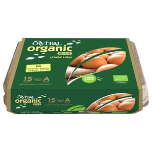 Orvital Organic Eggs 15 Pieces