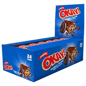 Poppins Okay Cookies & Cream Milk Chocolate 30G X24