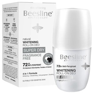 Beesline Women Roll On Whitening Super Dry Fragrance Free 50Ml