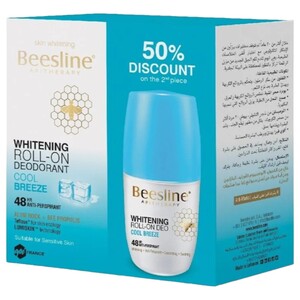 Beesline Roll On Whitening Fragrance Cool Breez 50Ml 1+1 Offer