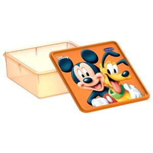 Cosmoplast Mickey & Friends Boys Eazy Pack Plastic Storage Box, Small, 6L