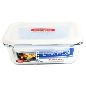 Locknlock Oven Glass Rectangle With Lid-730Ml-Llg 430 Llg430