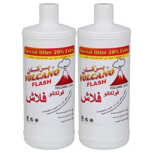 Volcano Flash Toilet Cleaner & Disinfectant 800Ml X2