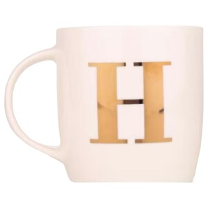Diveena's Mug Pink Gold Decal Alphabet