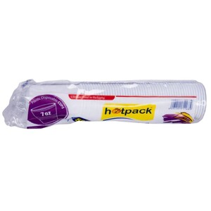 Hotpack Plastic Cup 7Oz 50 Pieces