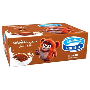 Saudia Chocolate Milk 200Ml X18
