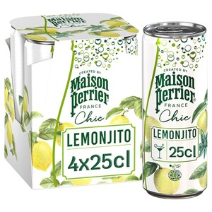 Maison Perrier Flavored Sparkling Water Chic Lemonjito 25Cl X4