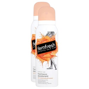 Femfresh Intimate Skin Care Deodorant Spray Freshness 125Ml X2