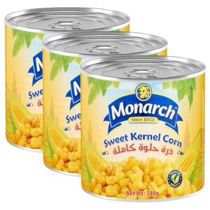 Monarch Sweet Kernel Corn 340G X3