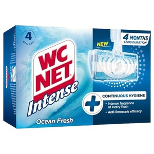 Wc Net Intense Toilet Bowl Blocks Ocean Fresh 4 Pieces