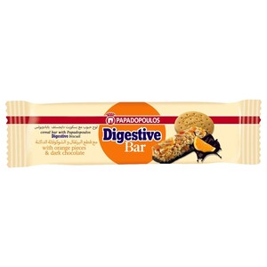 Papadopoulos Digestive Bar With Orange & Chocolate 28G