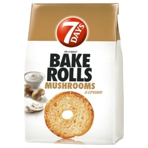 7 Days Bake Rolls Mushrooms & Cream 80G