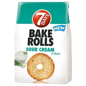 7 Days Bake Rolls Sour Cream & Onion 80G