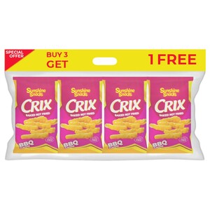 Sunshine Snacks Crix Baked Not Fried Bbq 45G Buy 3 Get 1 Free