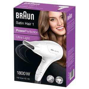 Braun Stain Hair Dryer 1800 Watts Hd180