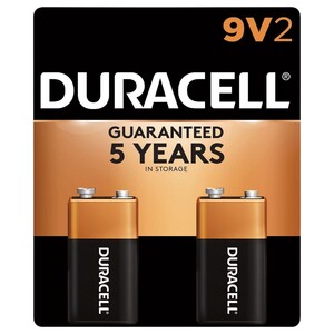 Duracell Battery 9V 2 Pieces