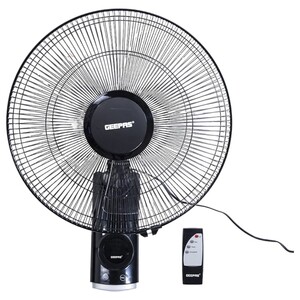 Geepas Wall Fan 16" With Remote, Gf9479