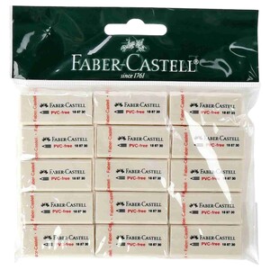 Faber Castell Pvc Free Eraser Set 15 Pieces