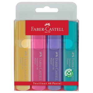 Faber Castell Highlighter Pastel 4 Pieces Assorted