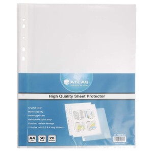 Atlas Pocket Sheet Protector A4