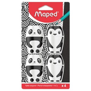Maped Shaker Fancy Sharpener 1 Hole 4 Pieces