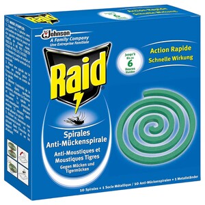 Raid Spirali Antizanzare 10 Pieces