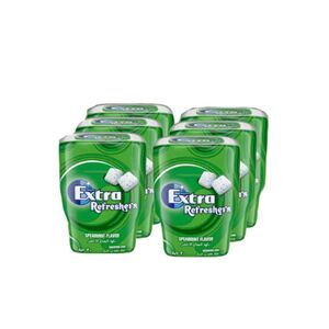 Wrigley's Extra Refresher's Gum Spearmint Sugar Free 30 Pieces 67G X6