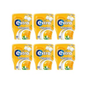 Wrigley's Extra Refresher's Gum Tropical Sugar Free 30 Pieces 67G X6
