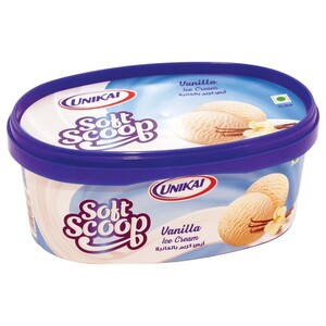 Unikai Soft Scoop Ice Cream Vanilla 1L