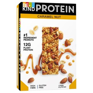 Be-Kind Toasted Caramel Nut 12G Protein Bar Gluten Free 50G