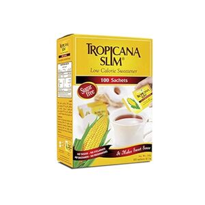 Tropicana Slim Low Calorie Sweetener Sugar Free 100 Sachets 200 Gr